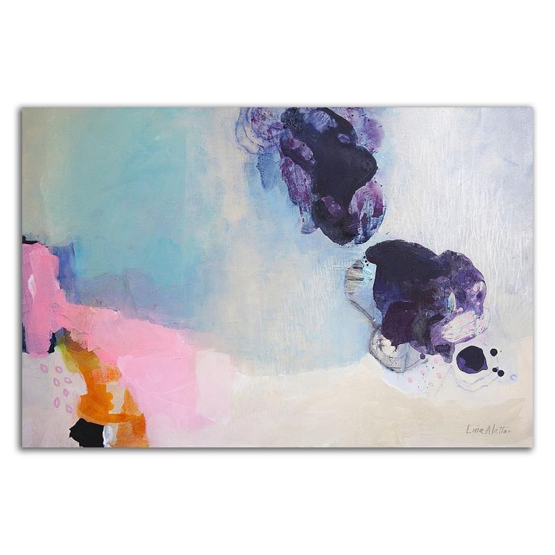 36 x 24 A Pair of Things by Lina Alattar - Wall Art Print on Canvas Fabric White