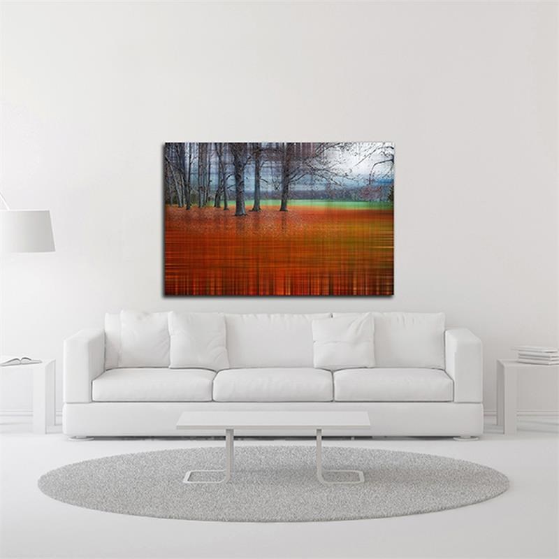 27 x 18 Abstract Autumn by Hannes Cmarits- Wall Art Print on Canvas Fabric White
