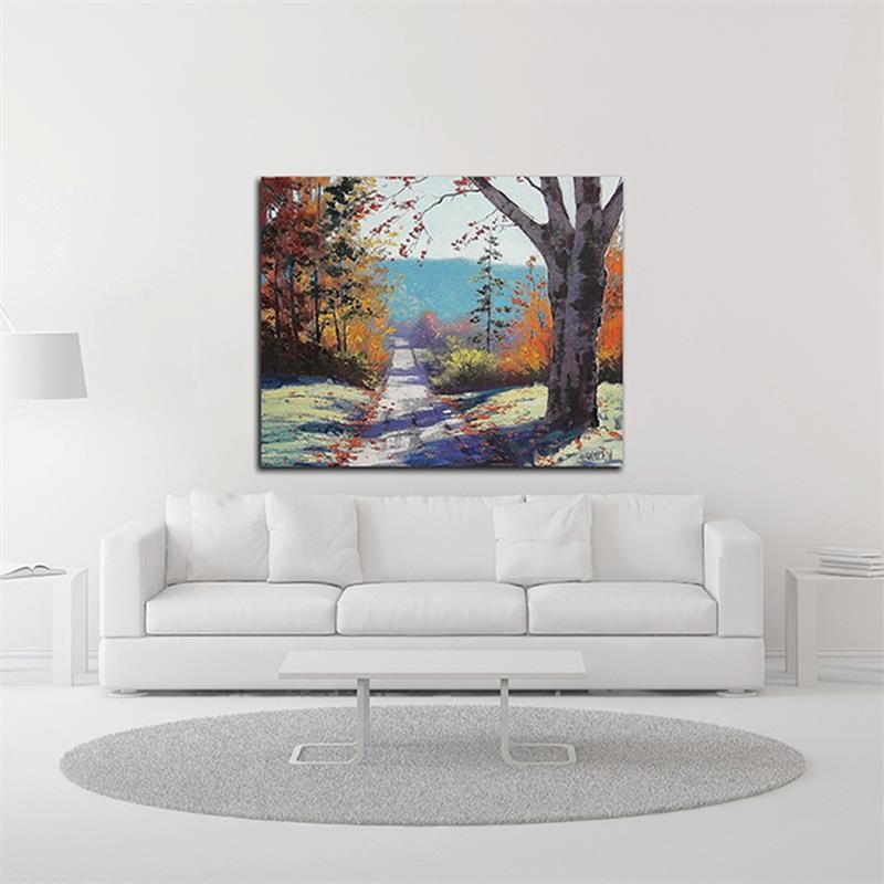 22 x 18 Autumn Delight by Graham Gercken - Wall Art Print on Canvas Fabric White