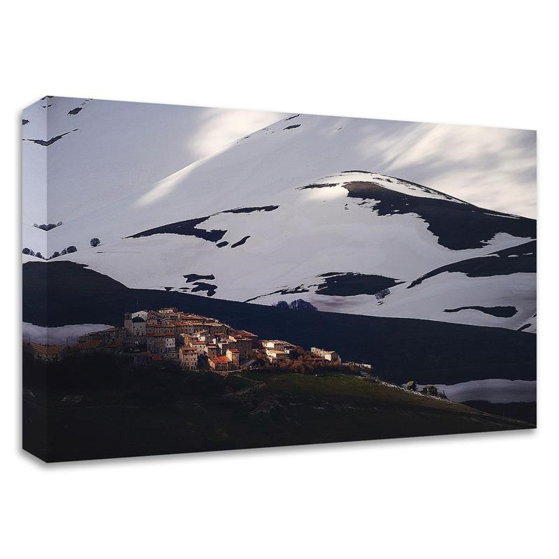 27 x 18 Late Night on Casteluccio Umbria by Andy Mumford on Canvas Fabric White