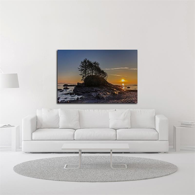 27 x 18 Botany Bay Sunset by Tim Oldford - Wall Art Print on Canvas Fabric White