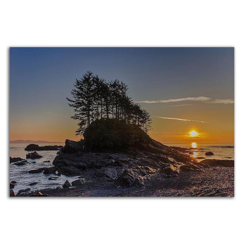 27 x 18 Botany Bay Sunset by Tim Oldford - Wall Art Print on Canvas Fabric White