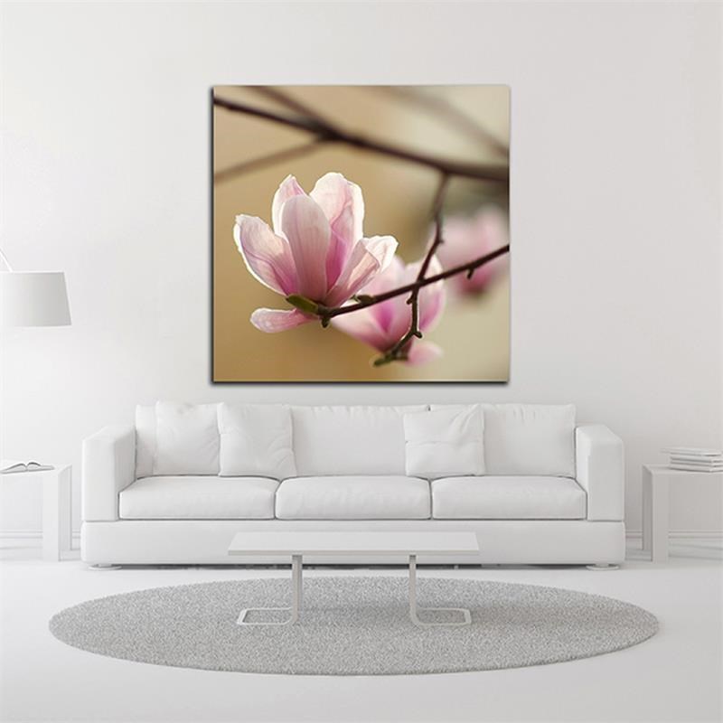 18 x 18 Tulip Tree 1 by PhotoINC Studio - Wall Art Print on Canvas Fabric Brown