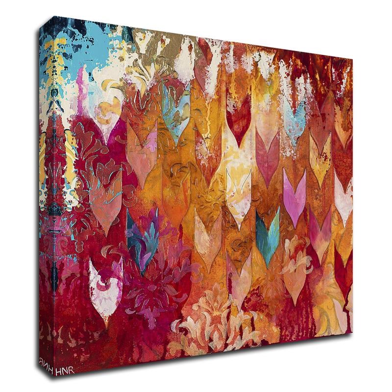 18x18 Love Falls From The Sky by Heather Noel Robinson PrintOnCanvasFabric Brown