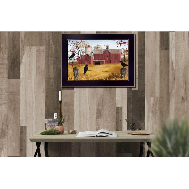 Autumn Gold By Billy Jacobs Printed Framed Wall Art Wood Multi-Color