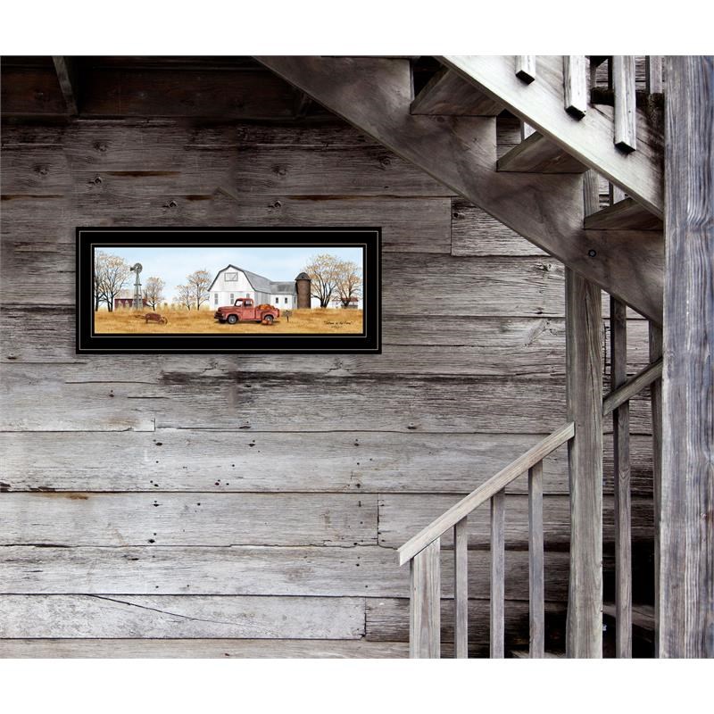 Autumn on Farm by Billy Jacobs Printed Wall Art Wood Multi-Color
