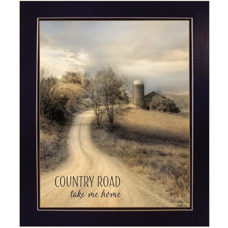 Country Road Take Me Home by Lori Deiter Printed Wall Art Wood Multi-Color