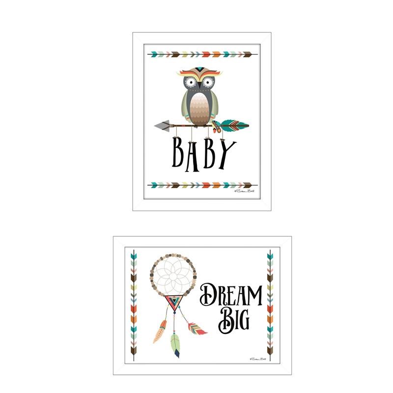 Baby OwlDream Big Collection By Susan Boyer Printed Art Wood Multi-Color