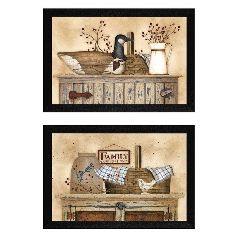 Rustic Still Life Collection By Linda Spivey Printed Art Wood Multi-Color