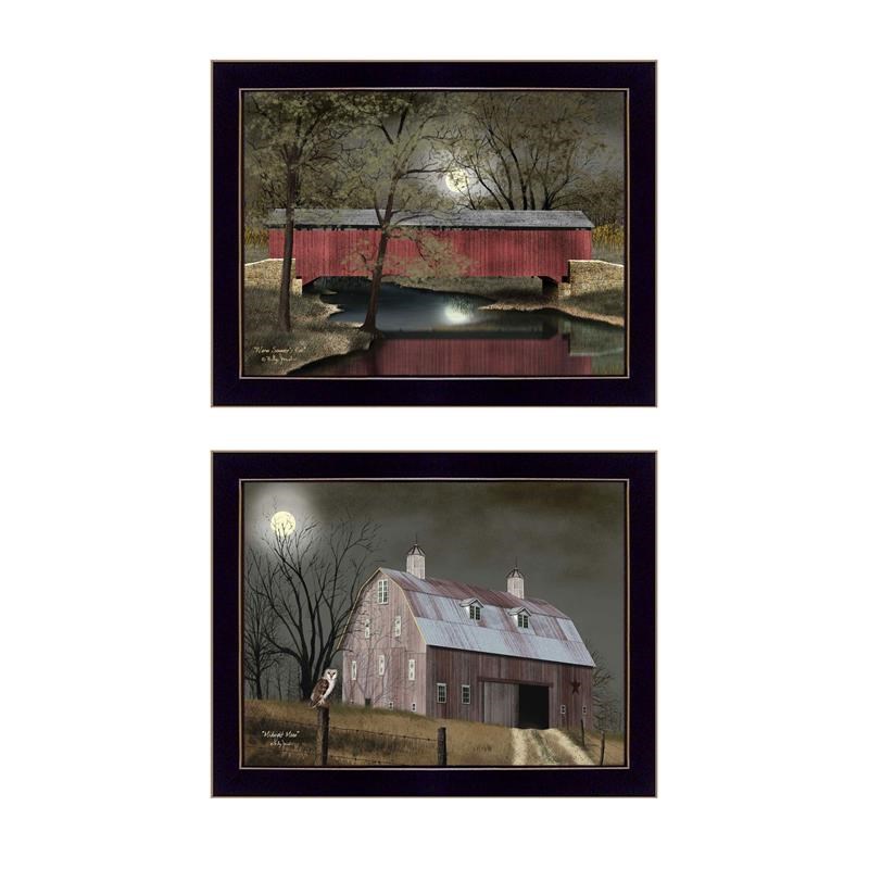 Midnight Moon Collection By Billy Jacobs Printed Wall Art Wood Multi-Color