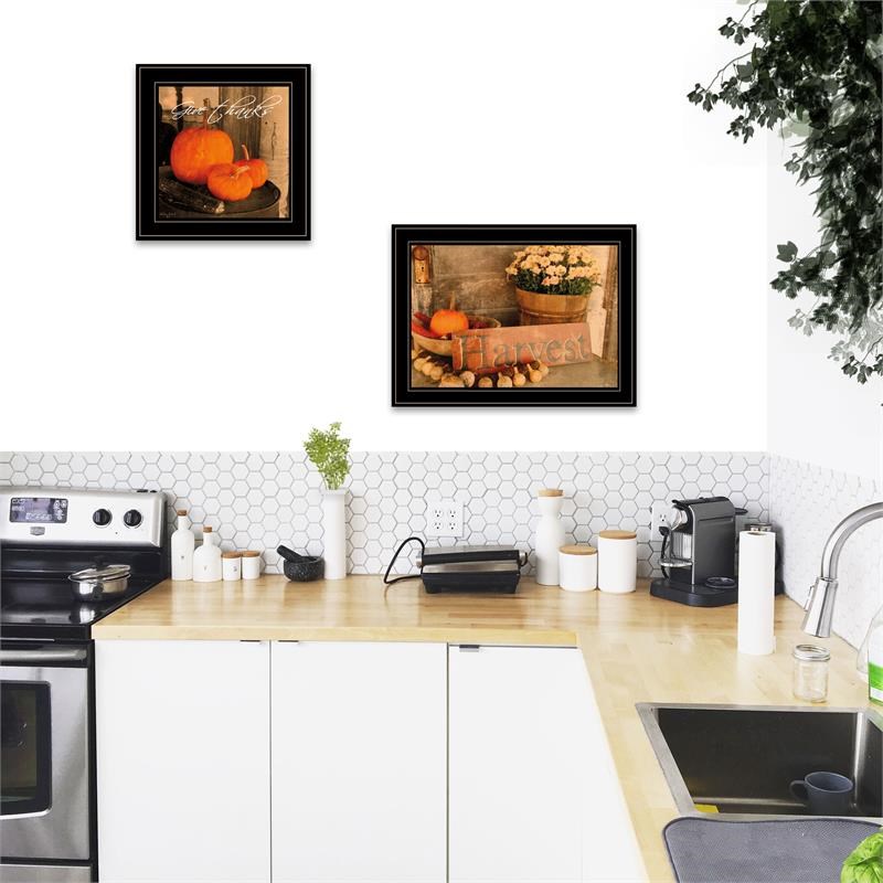 Autumn Harvest 2-Piece Vignette by Anthony Smith Printed Art Wood Multi-Color