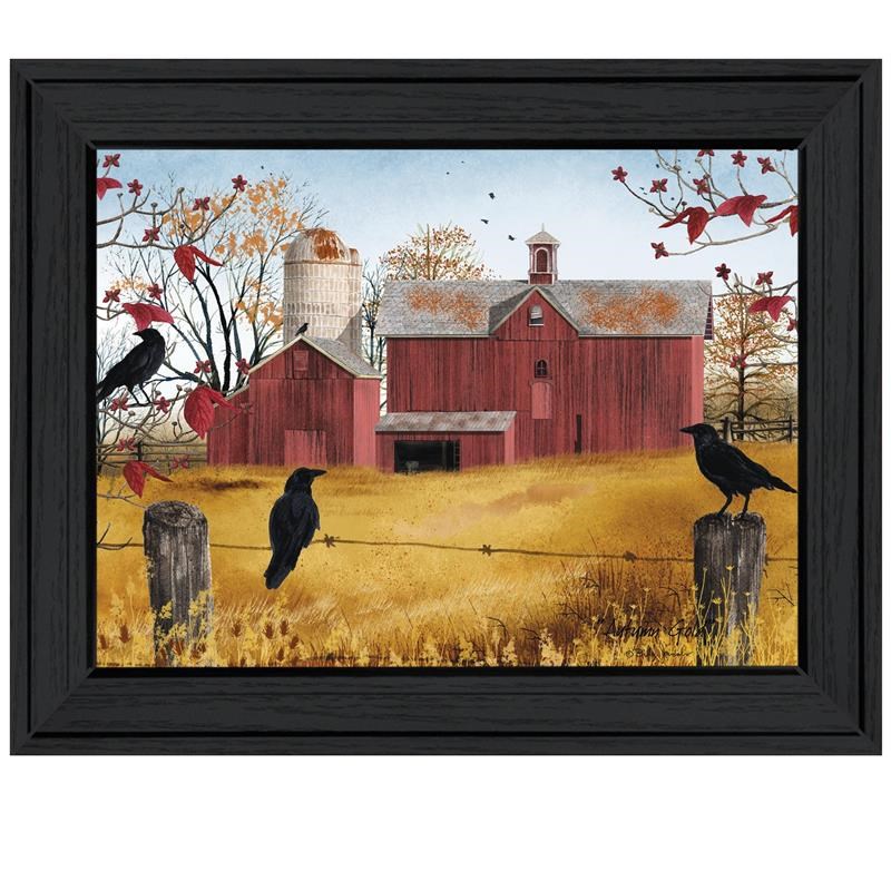 Autumn Gold By Billy Jacobs Printed Framed Wall Art Wood Multi-Color