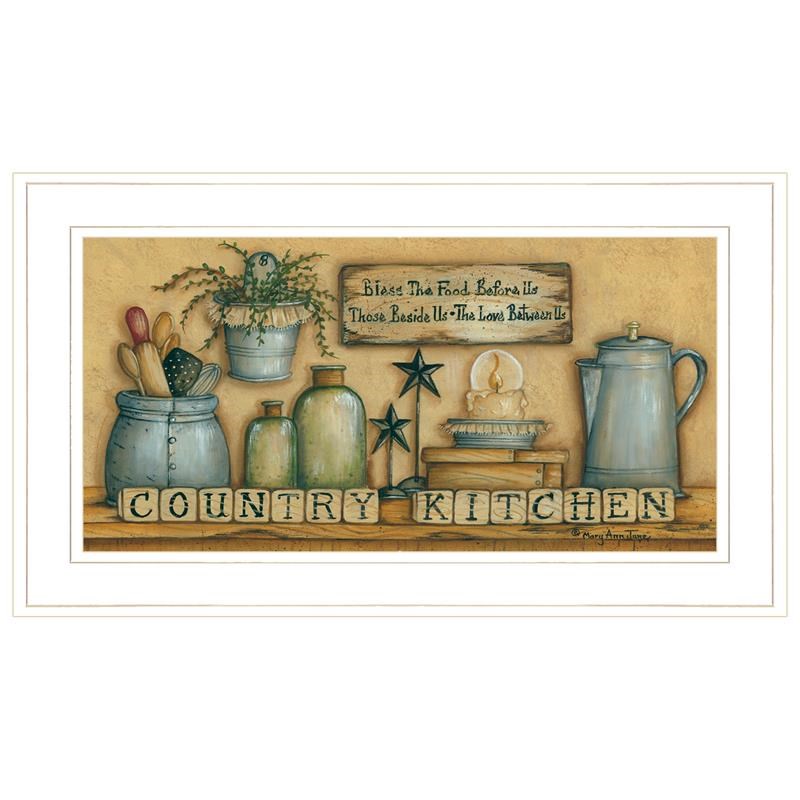 Country Kitchen By Mary Ann June Printed Wall Art Wood Multi-Color