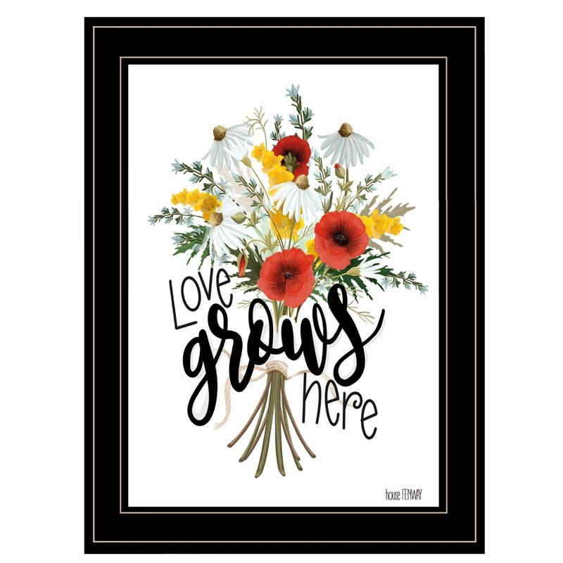 Love Grows Here by House Fenway Print Wall Art Wood Multi-Color