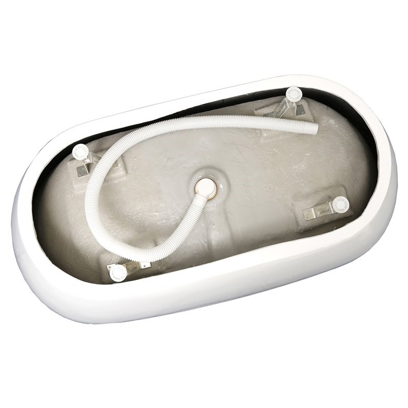 CRO Decor Freestanding Soaking Acrylic Alcove Bathtub in White
