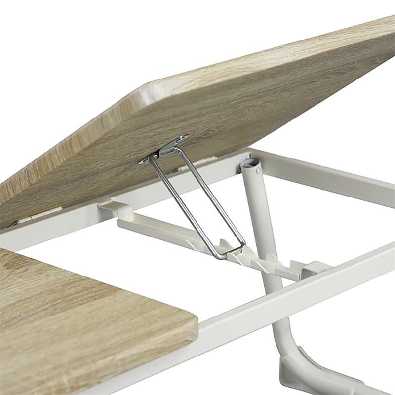 CRO Decor Oak Wood Foldable Laptop PC Lapdesk/Support Table/Mobile Portable