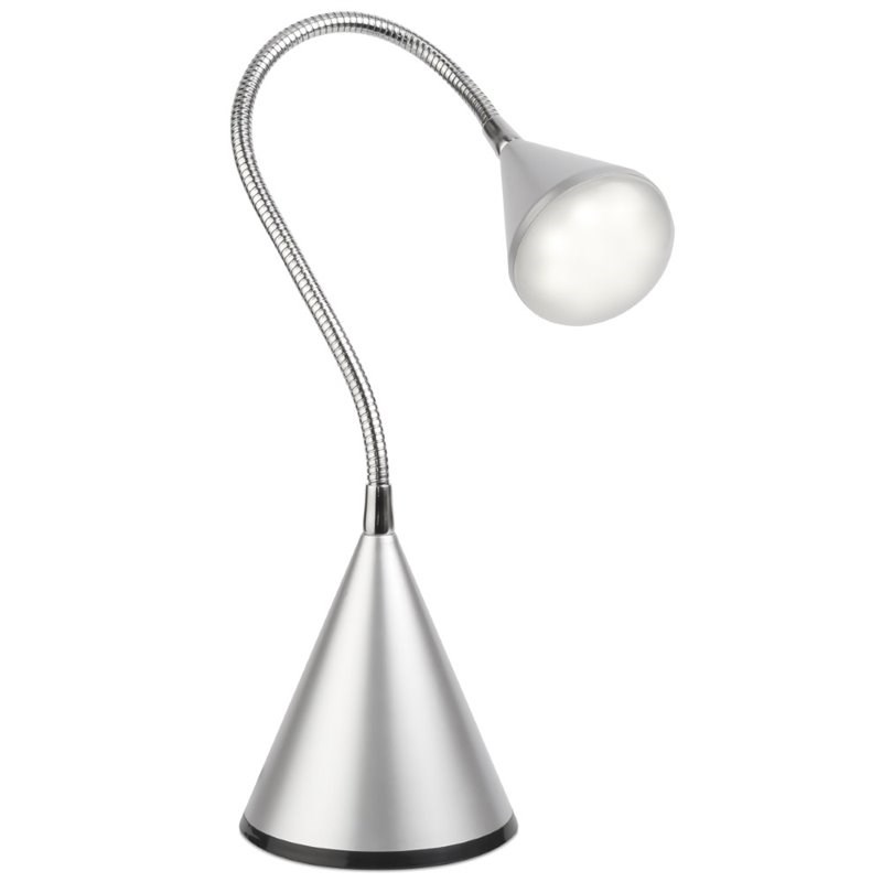 OttLite LED Cone Desk Lamp in Silver