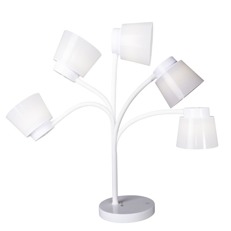OttLite Wellness Clarify LED Desk Lamp with 4 Brightness Settings in White