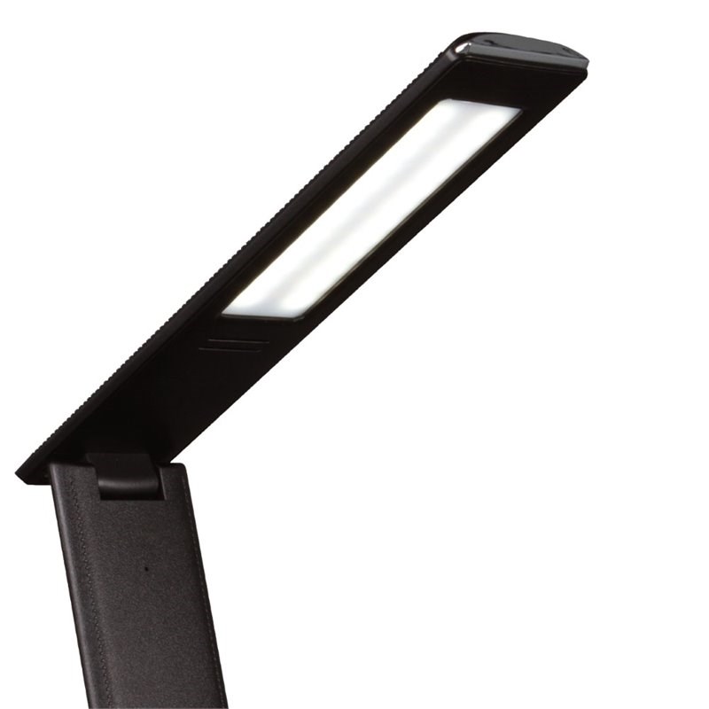 OttLite Wellness Rise LED Desk Lamp with Digital Display in Black