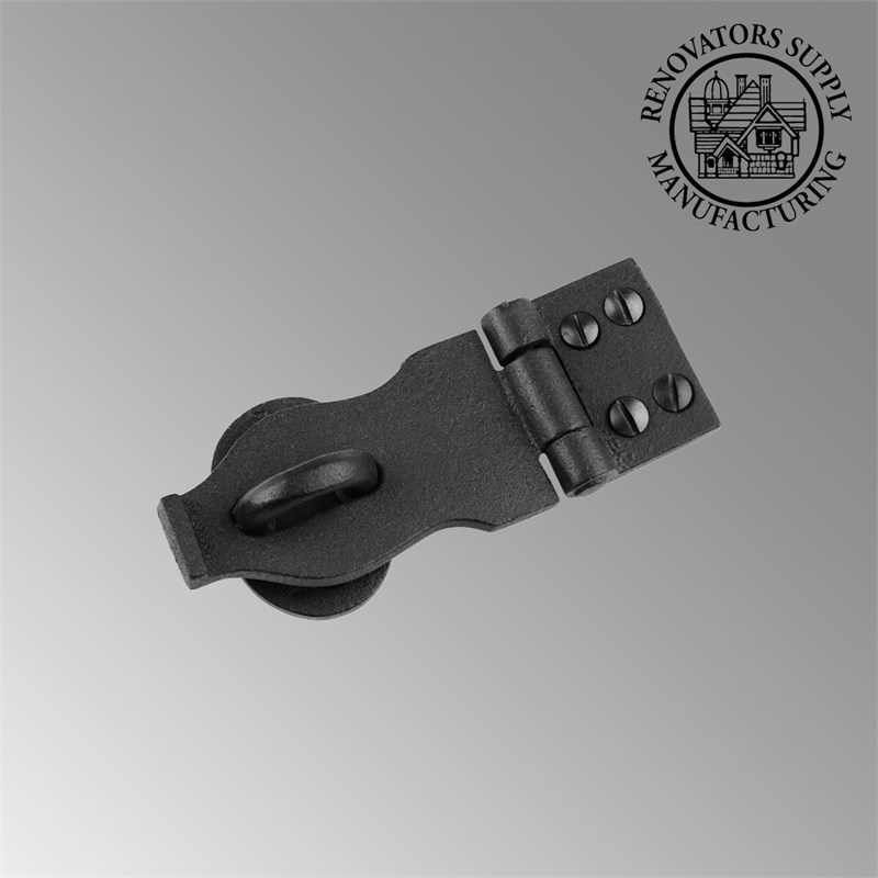 Black Wrought Iron Hasp Lock 4