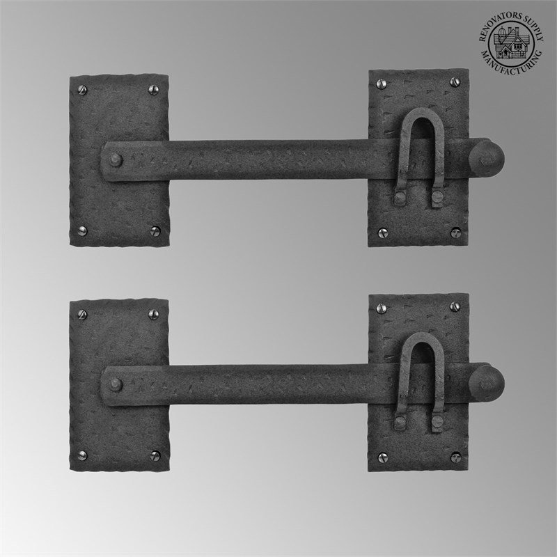 2 Lift Gate Lock Black Wrought Hand Forged Iron Gate Latch 12 Inch