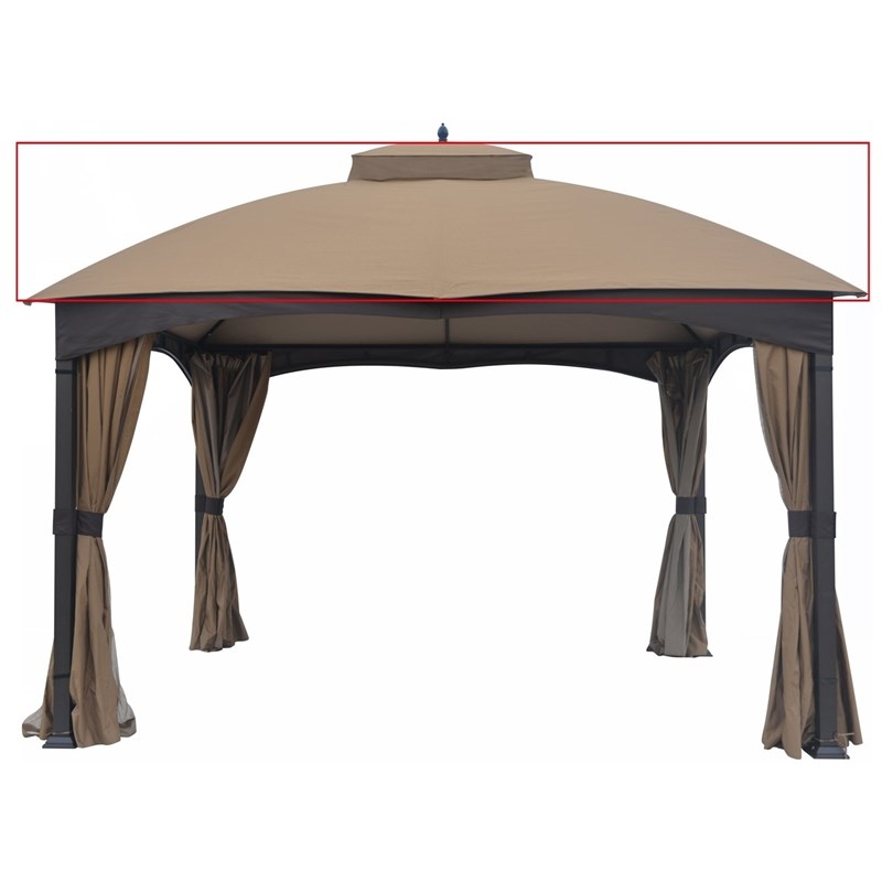 Cloud Mountain 10x12 Polyester Replacement Canopy in Brown