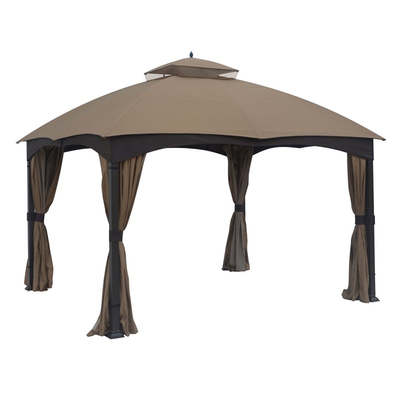 Cloud Mountain 10x12 Polyester Replacement Canopy in Brown