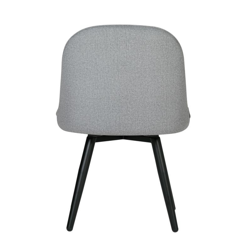 Studio Designs Home Dome Metal Upholstered Swivel Accent Chair in Heather Gray