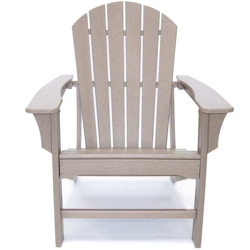 Hampton Weathered Wood Outdoor Patio Adirondack Chair Homesquare Hampton Weathered Wood Outdoor Patio, Weathered Wood Outdoor Furniture