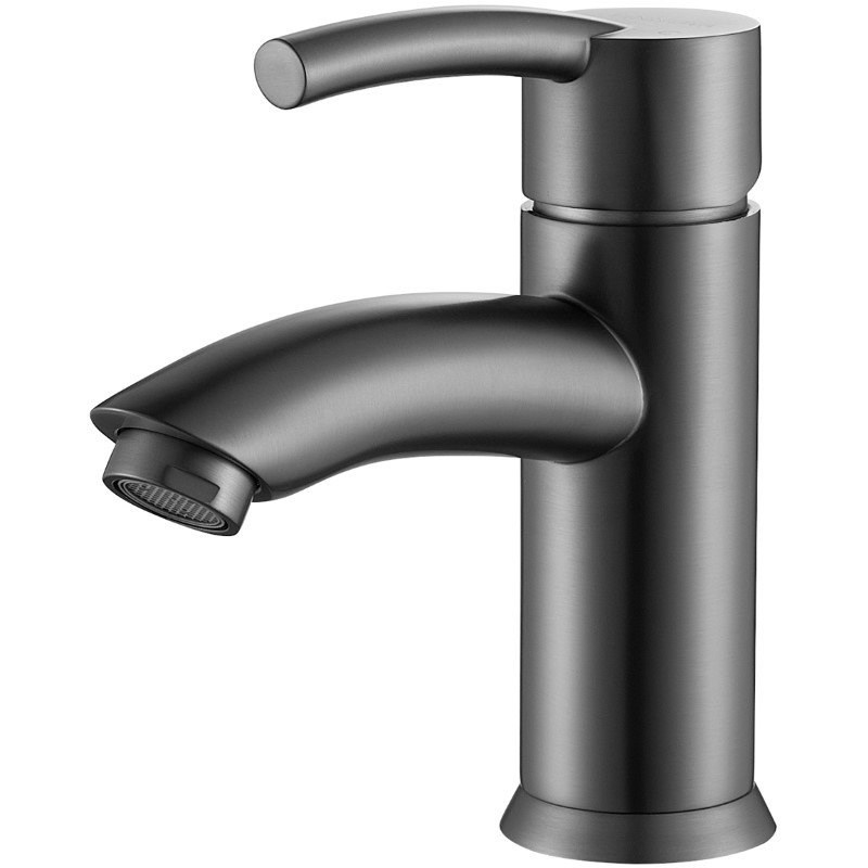 Vinnova Bliss Single Handle Basin Bathroom Faucet in Gunmetal Gray
