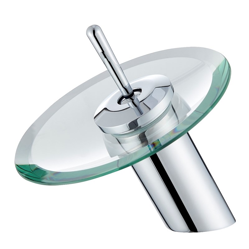 Vinnova Torino Falls Single Hole Bathroom Faucet in Polished Chrome