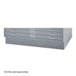 Safco Closed Low Base for 4998 Flat File Cabinet in Gray