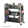 Safco Scoot Double Sided 6 Shelf Book Cart