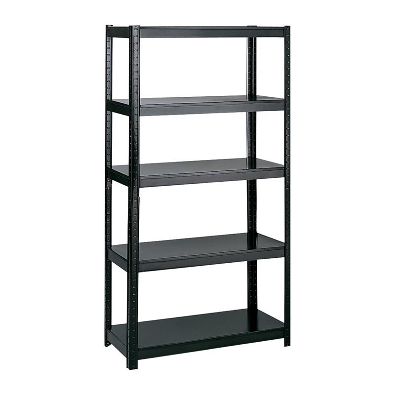 Safco Products Boltless Steel Rack Shelving in Black