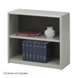 Safco 2-Shelf ValueMate Grey Economy Steel Bookcase