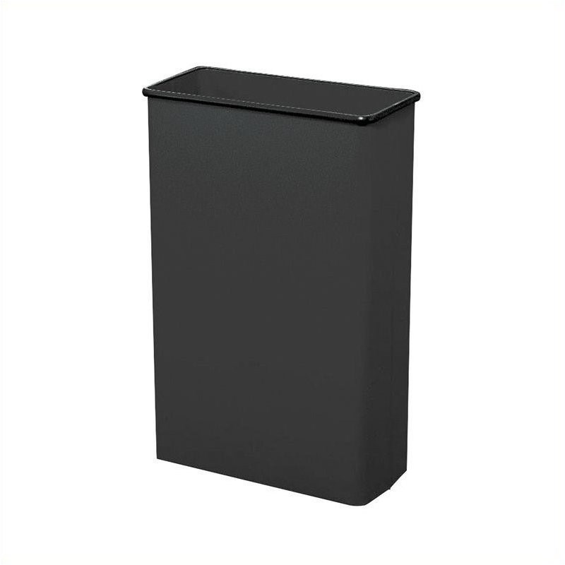 Safco Black Rectangular Wastebasket -  88 Quart (Set of 3)