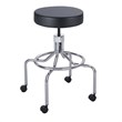 Safco Lab/Drafting Chair with High Base and Screw Lift in Black