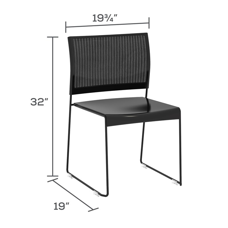 Safco Products Currant Stacking Chairs 4271 Four Chairs