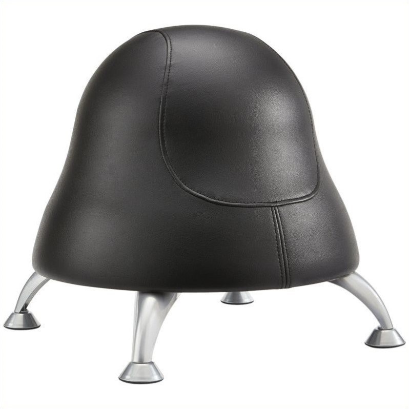 Safco Active Vinyl Upholstered Pump Ball Office Chair in Black