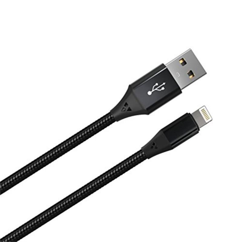 Offex Contemporary Plastic iPhone Charging Cable 6FT in Black