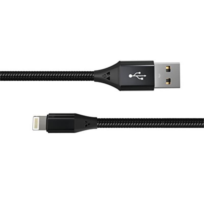 Offex Contemporary Plastic iPhone Charging Cable 6FT in Black