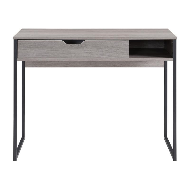 Albany Writing Desk in Gray Manufactured Wood Homesquare