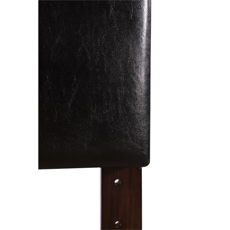 Glory Furniture Nova Faux Leather Upholstered Full Headboard in Black