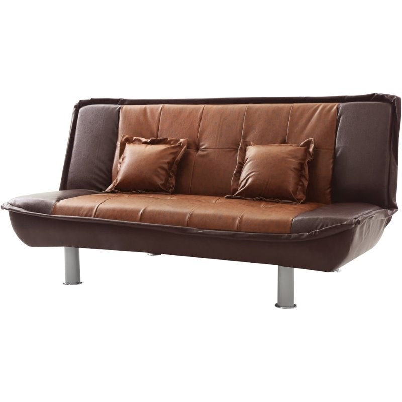 Gelijkwaardig Beschaven Verfijnen Glory Furniture Lionel Faux Leather Sleeper Sofa in Burgundy | Homesquare