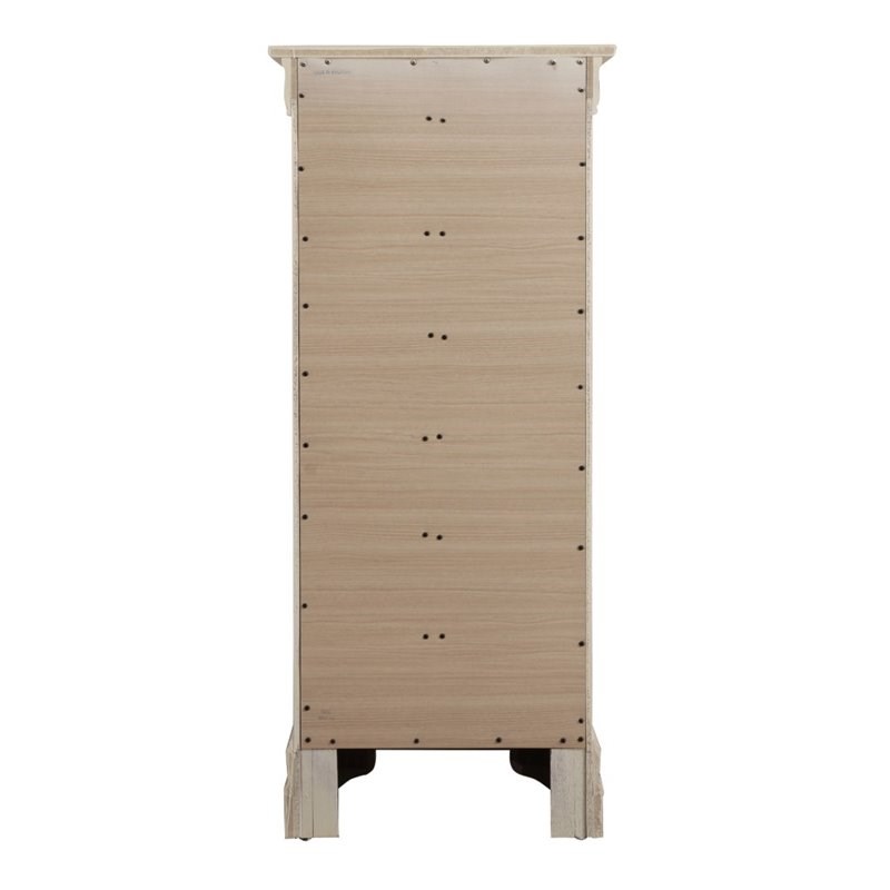 Glory Furniture Louis Phillipe 7 Drawer Lingerie Chest in Beige