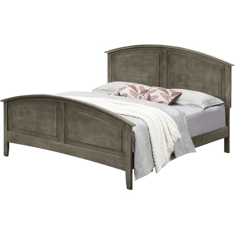 Glory Furniture Hammond Full Panel Bed in Gray