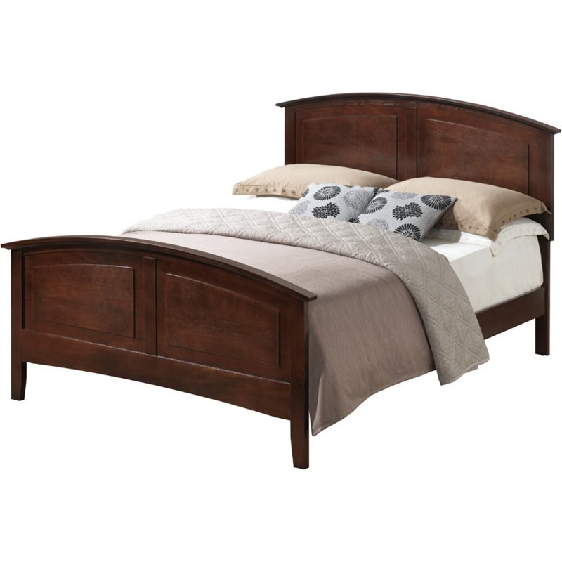 Glory Furniture Hammond King Panel Bed in Cappuccino