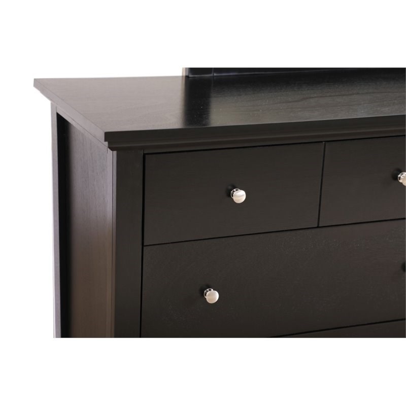 Glory Furniture Hammond 8 Drawer Dresser in Black