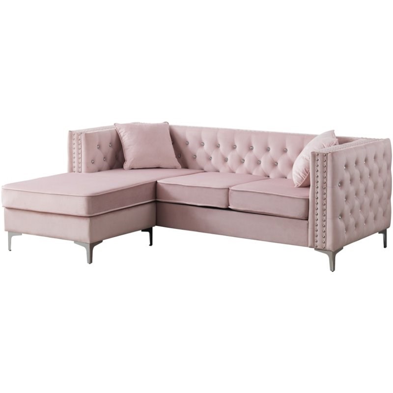 Hot Pink Sectional Sofa Baci Living Room