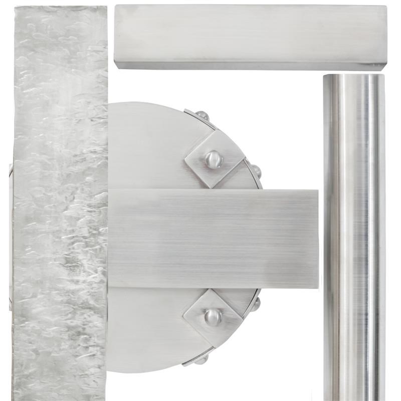 Kalco Lighting Bridgeport 1 Light Stainless Steel Mini Pendant in Silver